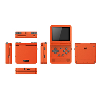 POWKIDDY v90 3-Cal IPS Screen Flip przenośna konsola podwójny otwarty System konsola do gier 16 symulatorów Retro PS1 dzieci prezent 3D nowa gra 4